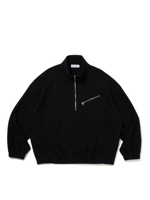 W/N Fleece Half Zip Top / BLACK /  ウールフリースハーフジップ
