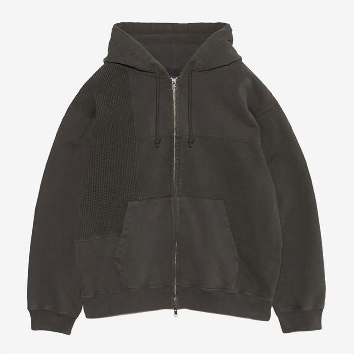 Field Patchworked Zip Up Parka / AH(Asphalt Gray)