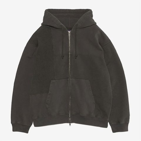 Field Patchworked Zip Up Parka / AH(Asphalt Gray)