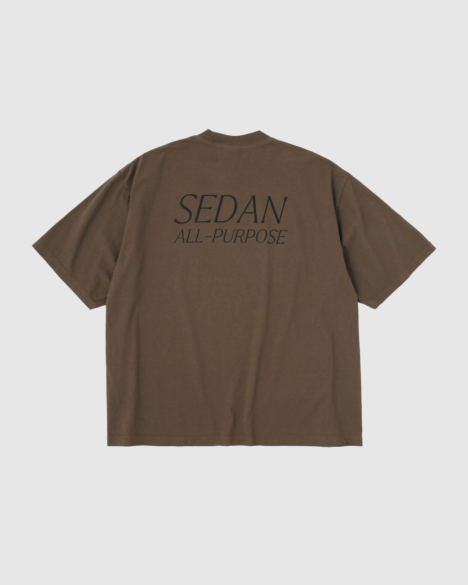 GARMENT DYED S/S TEE / Dark Brown