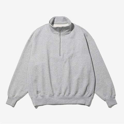 HEAVY OZ HALF ZIP PULLOVER / H.GRAY