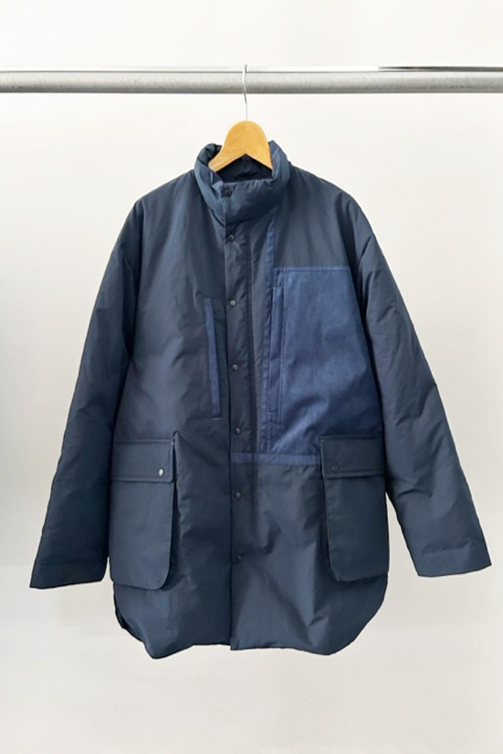 WEATHER DOWN SHIRT JACKET / NAVY - 1