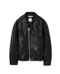 RIDER BLOUSON COW LEATHER WITH WINDSTOPPER® / BLACK / ライダース / NN-J4710