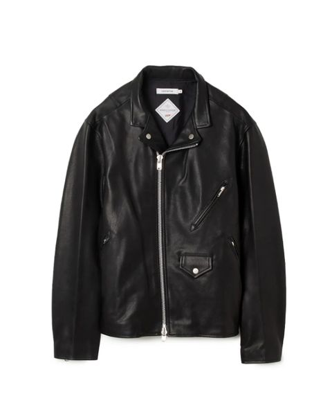 RIDER BLOUSON COW LEATHER WITH WINDSTOPPER® / BLACK / ライダース / NN-J4710