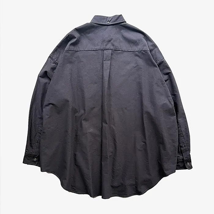 Oxford L/S Oversized B.D Shirt / Gray