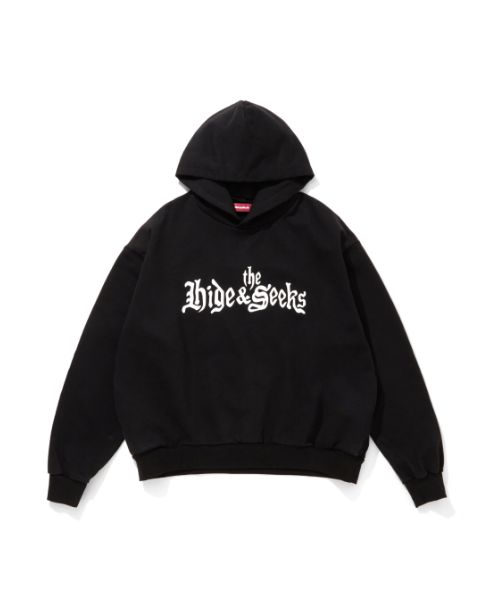 "HideandSeek×Toru Nishiura" The H&S Hooded Sweat Shirt / BLK / フーデッドスウェット