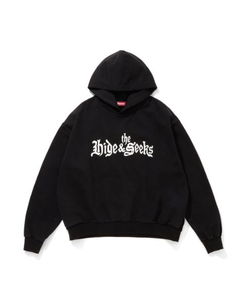 "HideandSeek×Toru Nishiura" The H&S Hooded Sweat Shirt / BLK / フーデッドスウェット