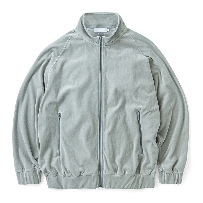 Graphpaper - Compact Velour Track Jacket / L.GRAY | Stripe Online Store