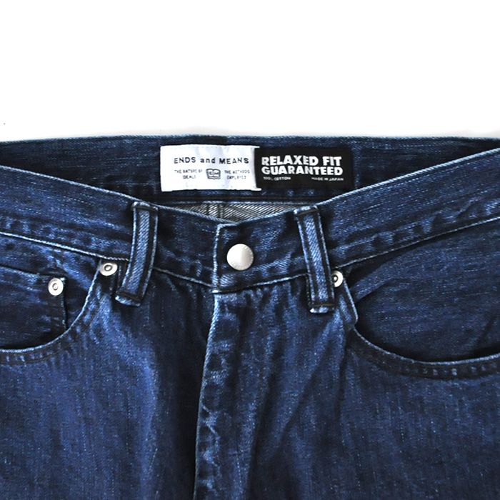 ENDS and MEANS - Relaxed fit 5 Pockets Denim Washed / Washed Indigo |  Stripe Online Store