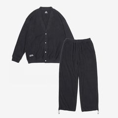 Refresh!Service. / UTILITY PILE CARDIGAN SET-UP / BLACK