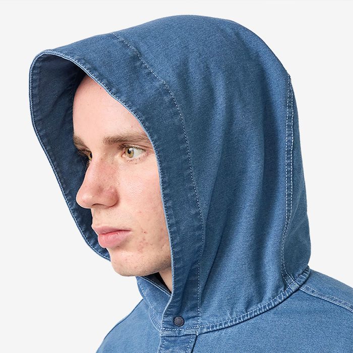Mountain Hooded Shirt / IB(Indigo Bleach)