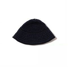 Cotton Croche Knit Hat / BLACK /  クロシェニットハット