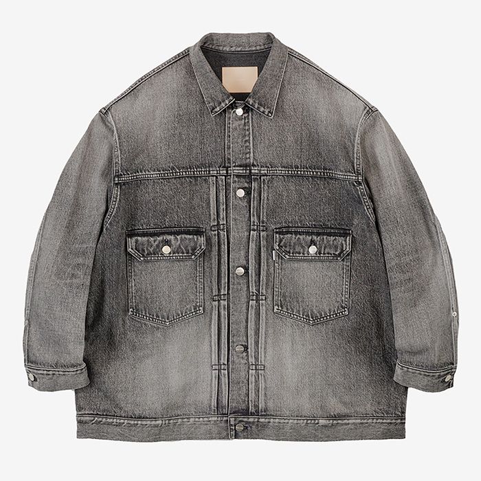 Selvage Denim Zip Jacket -LIGHT FADE- / BLACK LIGHT FADE
