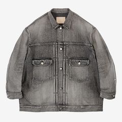 Selvage Denim Zip Jacket -LIGHT FADE- / BLACK LIGHT FADE