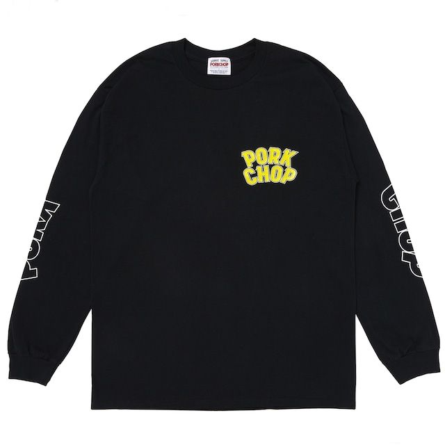 WP BIG LOGO L/S TEE / BLACK / プリントロンティー