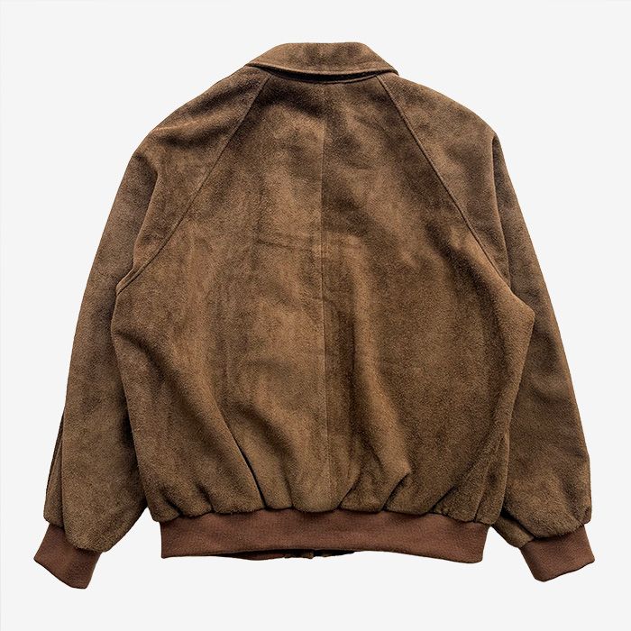 Hairy Suede Raglan Blouson / Brown