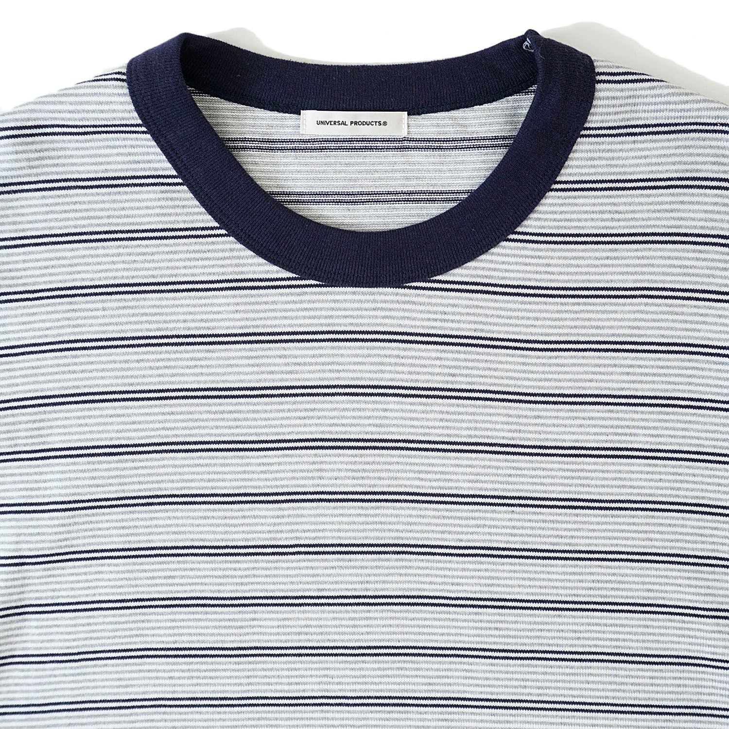 (XL)S/S Boder T-Shirt MINT BLUE × WHITE