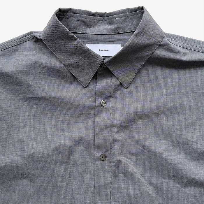 Seersucker Pullover Shirt / Gray
