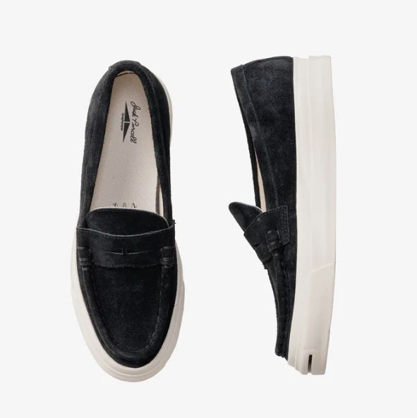 Graphpaper JACK PURCELL LOAFER グラフペーパー 黒 Graphpaper - JACK PURCELL LOAFER / GP / BLACK | Stripe