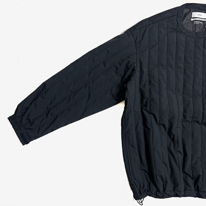 PERTEX UNLIMITED Quilted Crew Neck Pullover / BLACK