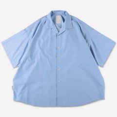 P/C OPEN COLLAR SS SHIRT | SAX