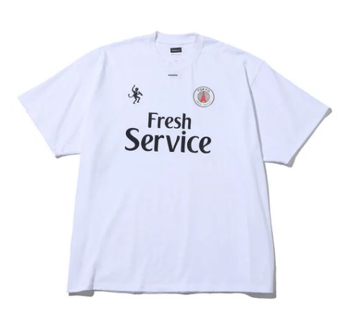 CORPORATE PRINTED S/S TEE ”FOOTBALL” / WHITE