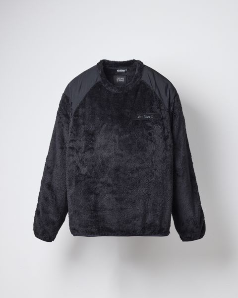 WILD THINGS / SHAGGY FLEECE PULLOVER / Black
