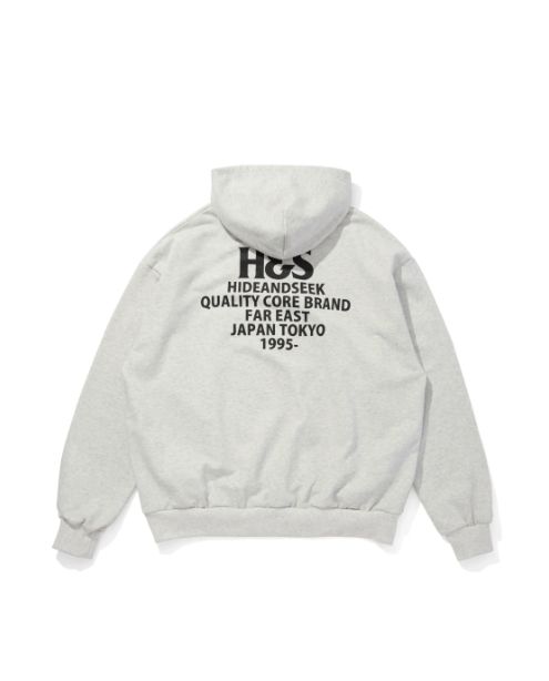 H&S Hooded Sweat Shirt(25aw) / L-GRY / ロゴ入りパーカー