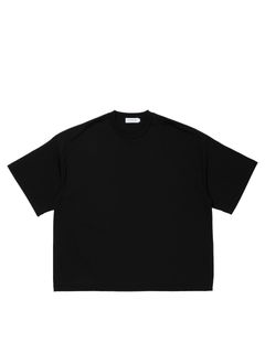 Spanish Pima Boxy S/S Tee / BLACK /  ワイドボックスティーシャツ