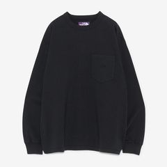 8oz Field Long Sleeve Pocket Tee / K(Black)
