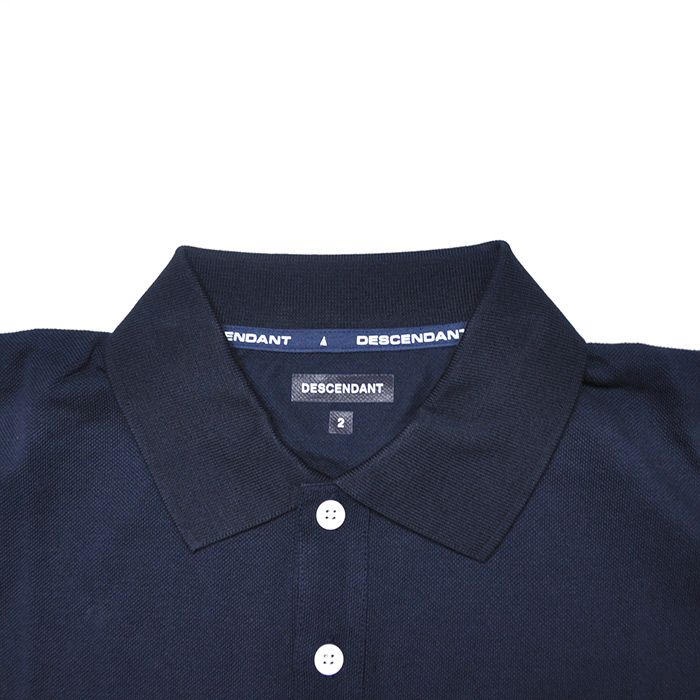 DESCENDANT - CACHALOT POLO SS / NAVY | Stripe Online Store