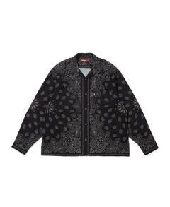 Bandana L/S Shirt(26ss) / BLK / バンダナ柄シャツ