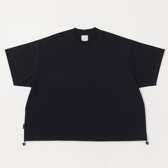 SUPER BIG TEE W DRAWSTRINGS | BLACK