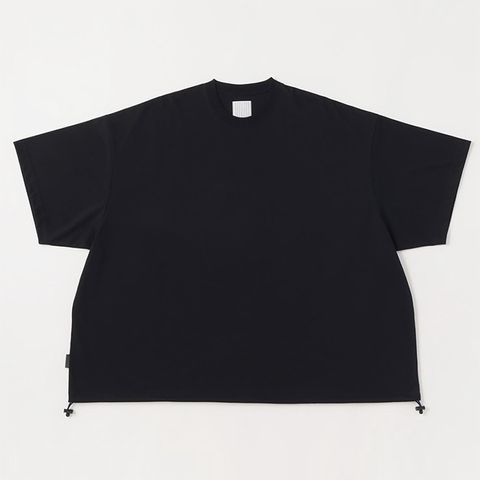 SUPER BIG TEE W DRAWSTRINGS | BLACK SFCSS25CS15 Stripes For Creative