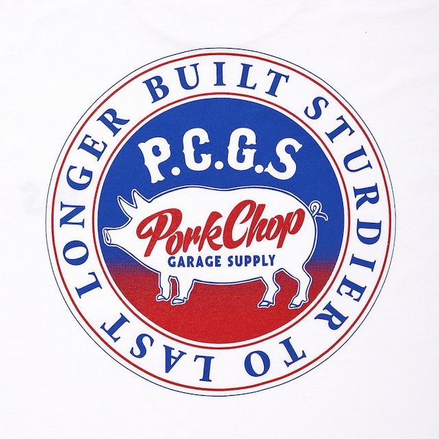 PORKCHOP/CIRCLE PORK TEE/ホワイト PORKCHOP GARAGE SUPPLY - CIRCLE PORK TEE (WHITE) / サークル