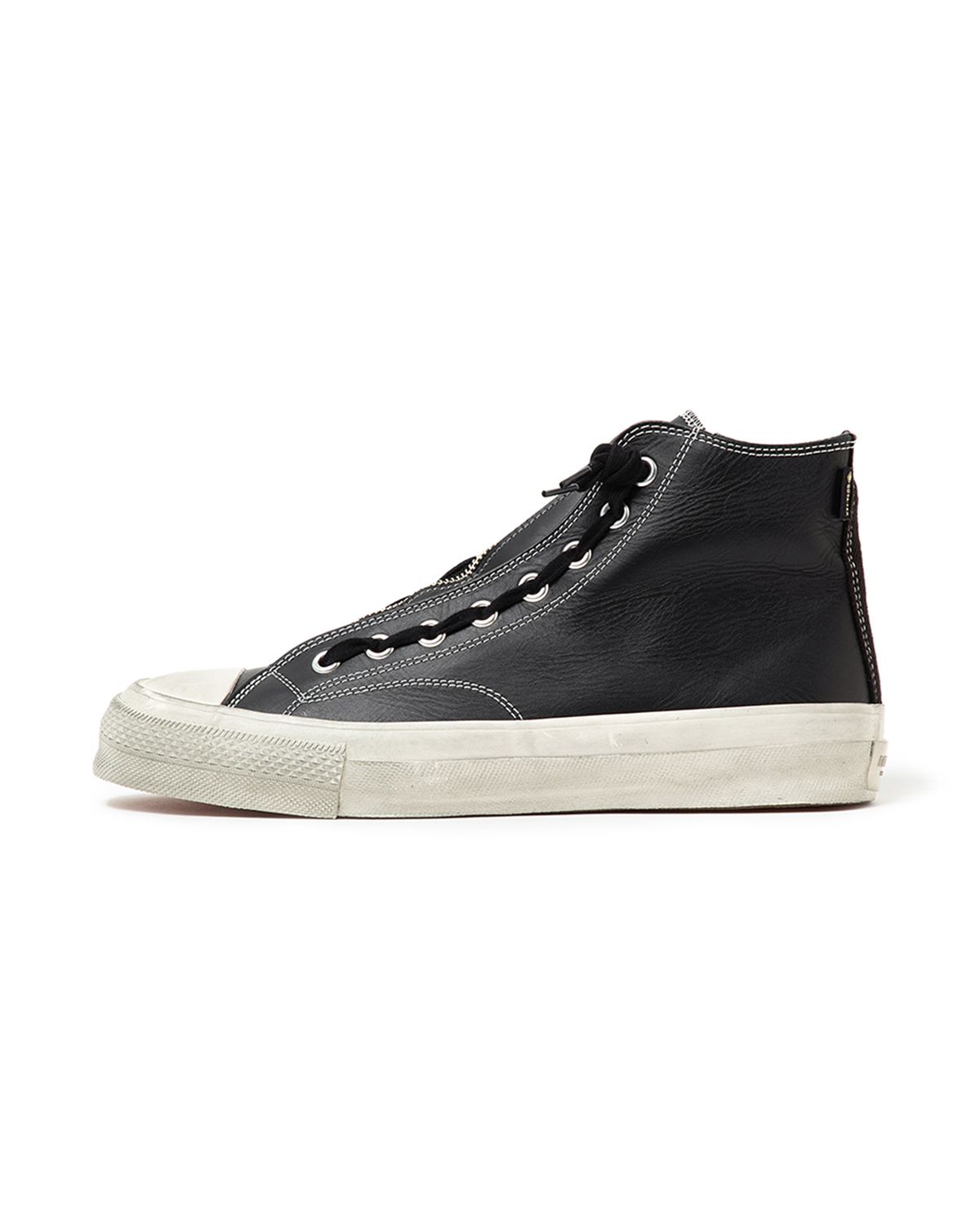 nonnative - DWELLER TRAINER HI COW LEATHER WITH GORE-TEX by SPINGLE MOVE /  BLACK / ハイカットスニーカー | Stripe Online Store