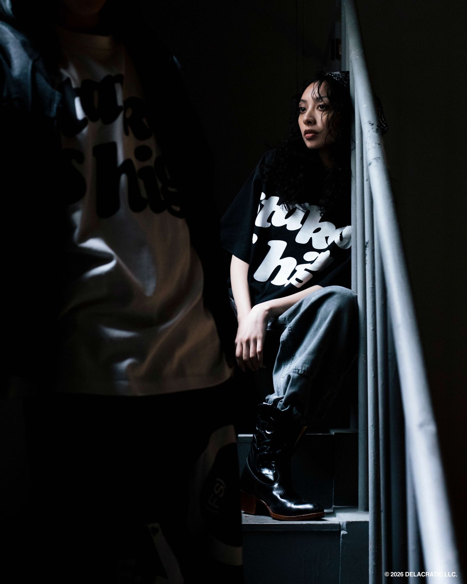 "stakes is high" TEE(xDe La Soul) / BLACK / デラソウルコラボティー