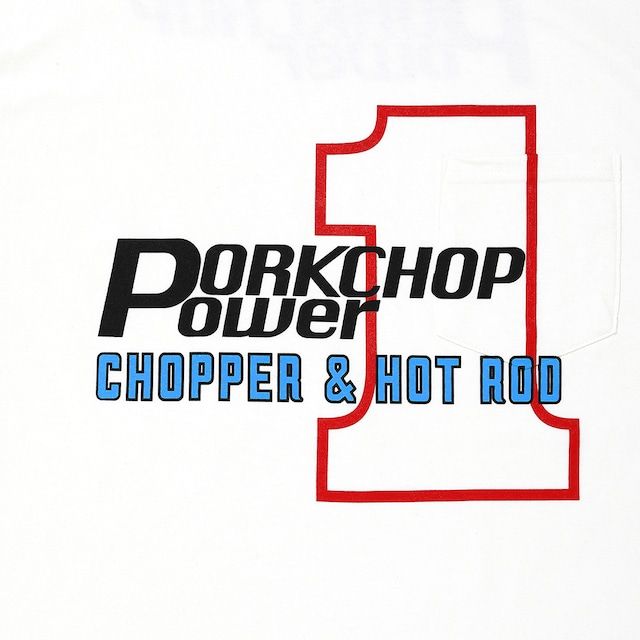 P POWER POCKET TEE / WHITE / プリントティー