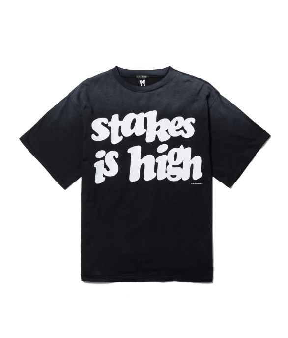 "stakes is high" TEE(xDe La Soul) / BLACK / デラソウルコラボティー
