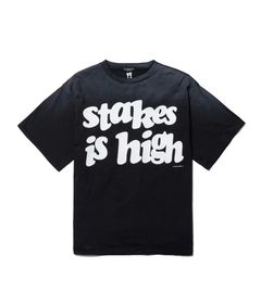 "stakes is high" TEE(xDe La Soul) / BLACK / デラソウルコラボティー