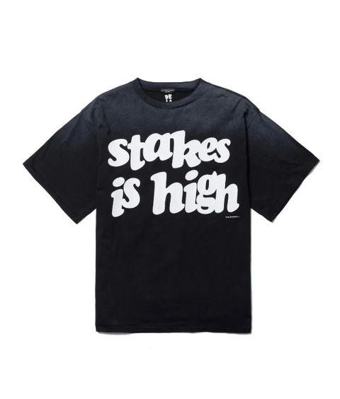"stakes is high" TEE(xDe La Soul) / BLACK / デラソウルコラボティー