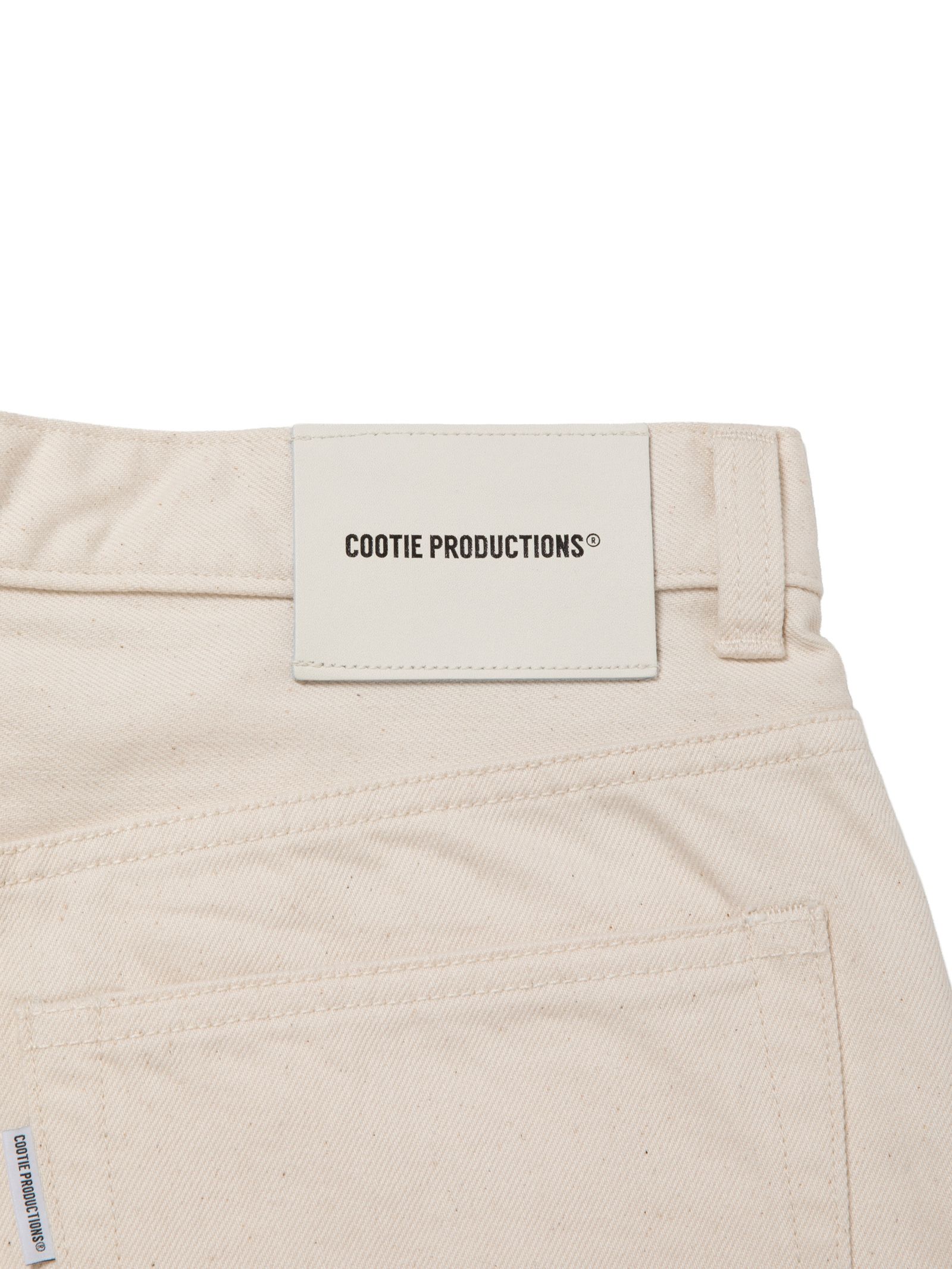 12.5oz Denim 5 Pocket Square Leg Pants / IVORY /  デニムパンツ / CTE-26S114