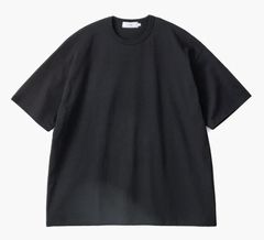 Recycled Cotton Jersey S/S Tee / BLACK