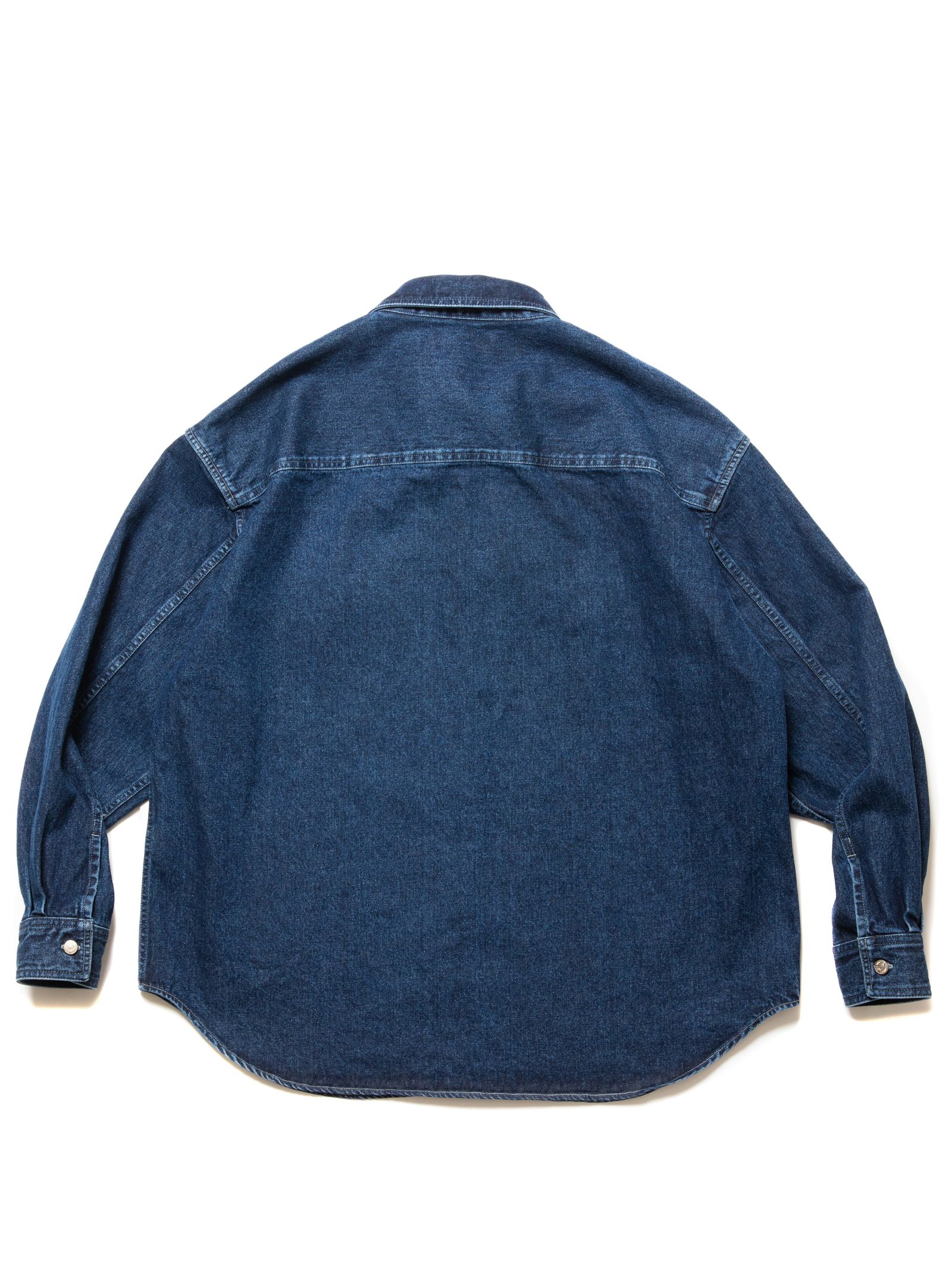 COOTIE PRODUCTIONS - 10.5oz Denim L/S Work Shirt / Indigo Fade / デニムワークシャツ  | Stripe Online Store