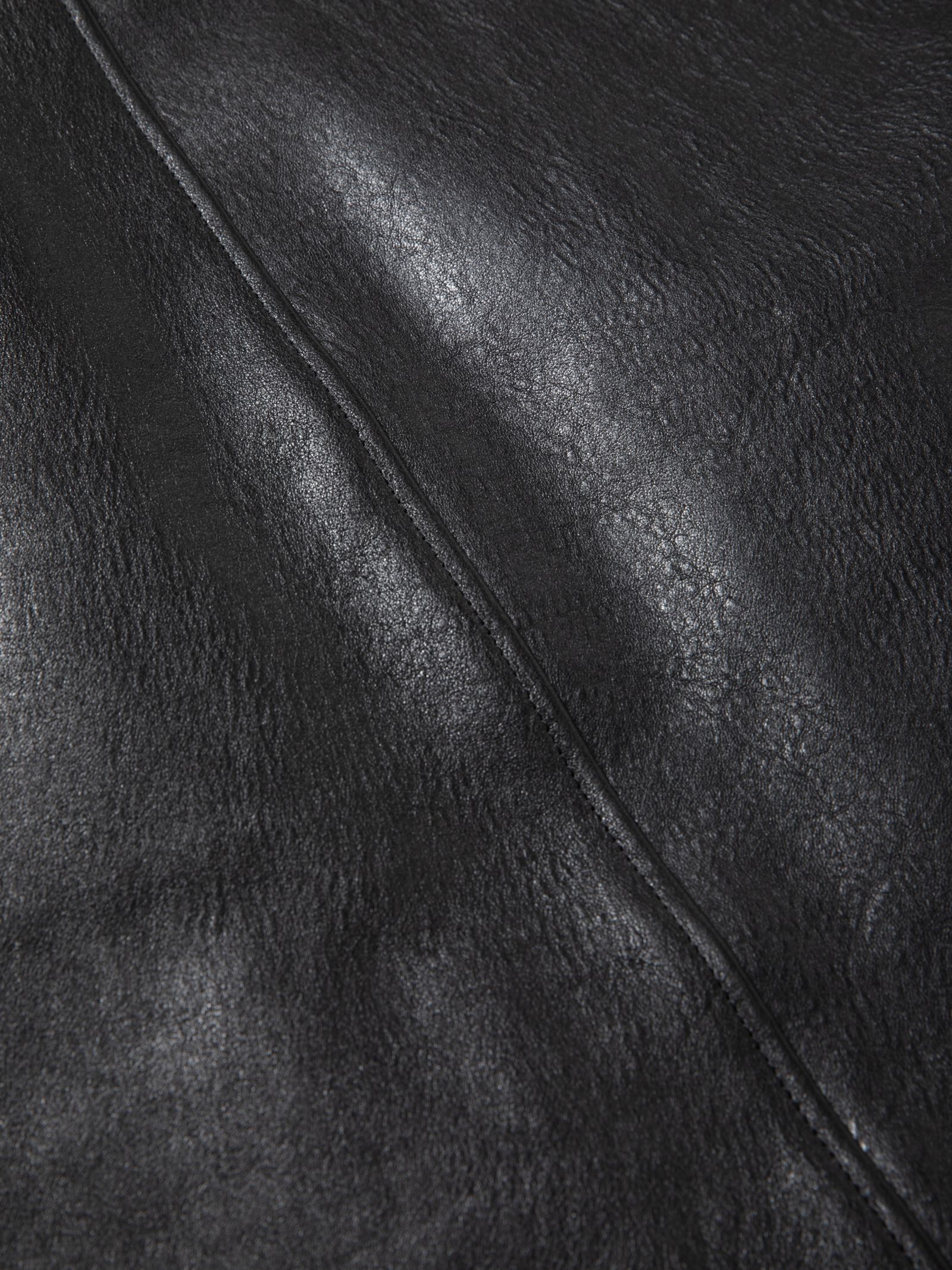 Sheepskin Coach Jacket / BLACK / レザージャケット