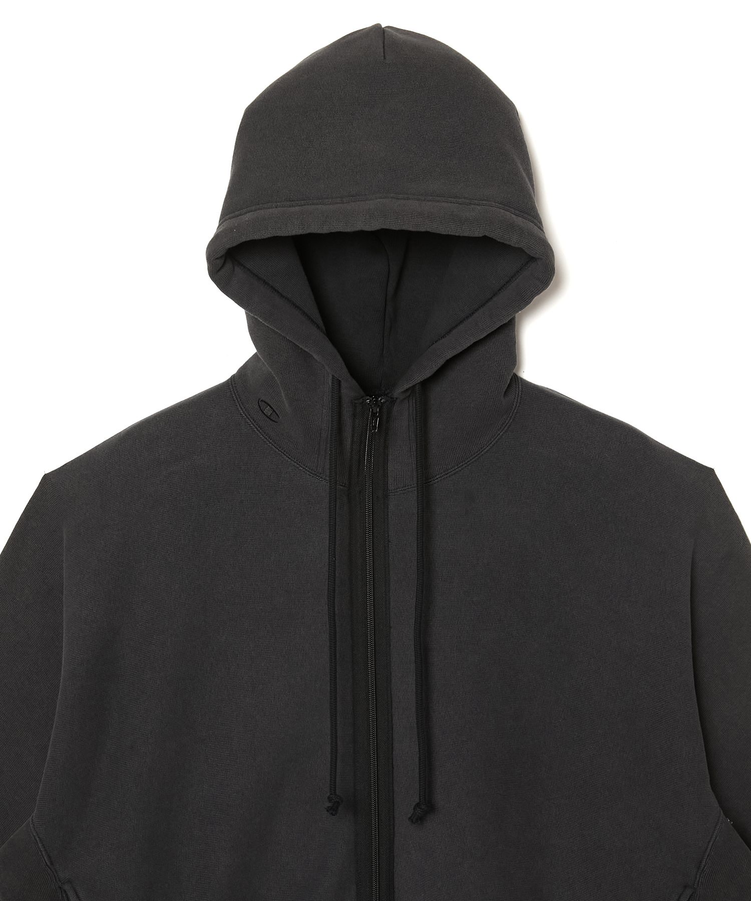 C8-C127 / ZIP UP HOODIE / CHARCOAL / チャンピオンコラボ / ジップフーディー