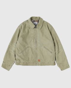 VINTAGE WASHED COTTON DUCK JACKET / Khaki
