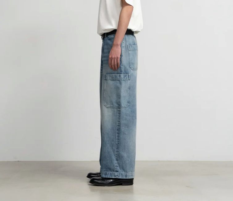 Graphpaper - Selvage Denim Cargo Pants / LIGHT FADE | Stripe Online Store