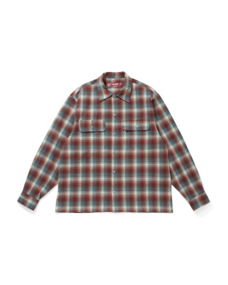 Flannel Check L/S Shirt / RED / フランネルチェックシャツ