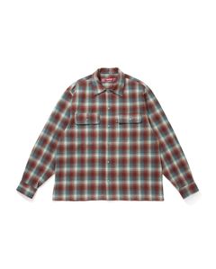 Flannel Check L/S Shirt / RED / フランネルチェックシャツ